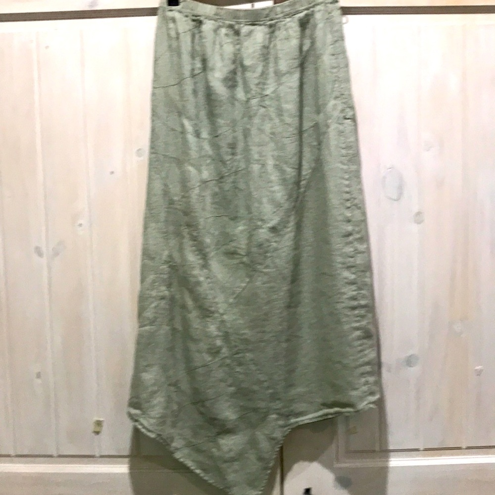 Hand-Colored S Linen Skirt